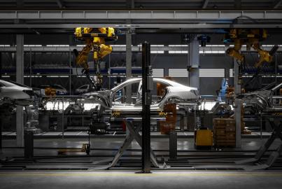 3D automobilio atvaizdavimas ant robotizuotos suvirinimo linijos